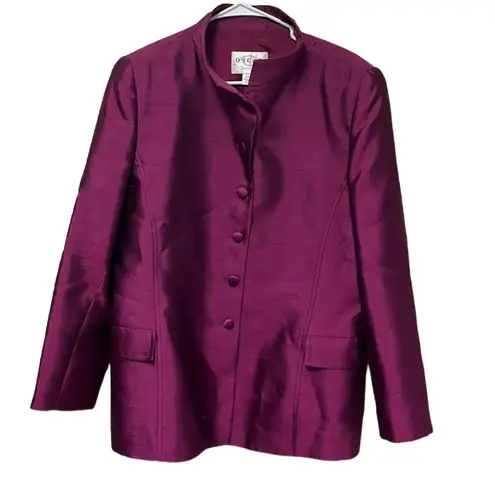 Oscar de la Renta *flawed* Fuchsia Blazer Size 14