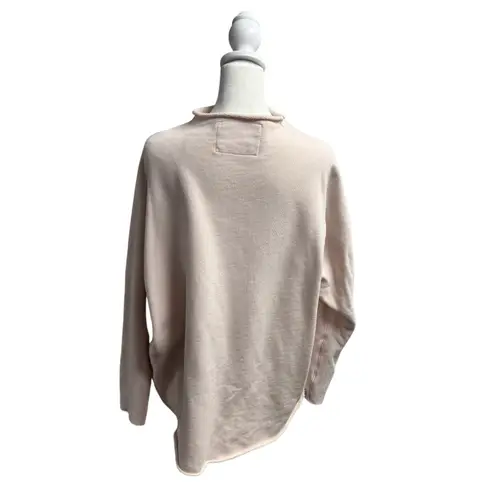 Frank & Eileen Effie Long Sleeve Funnel Neck Capelet Fleece Light Pink Medium