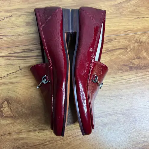 Sam Edelman  Lorraine Patent Leather Bit Loafers Women Size 8.5W 8 Wide NEW