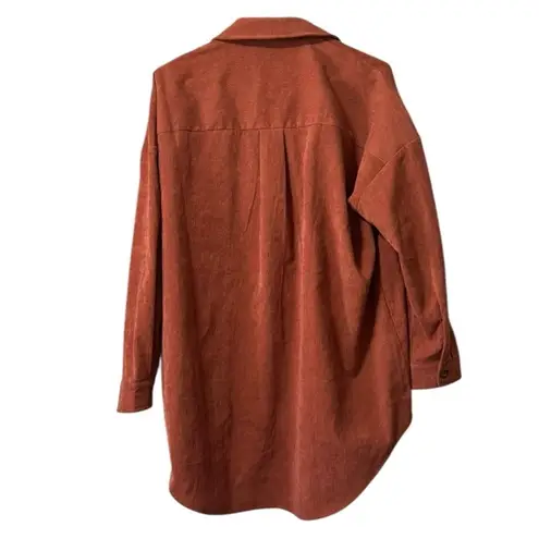 Petal + Pup Women's Long Sleeve Button Down Tunic Top Size Small Cotton Blend