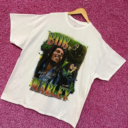 Bob Marley Roots, Rock, & Reggae Jamaican Tropical Tee 2X