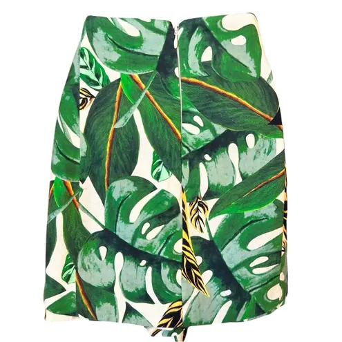 Farm Rio Tropical Leaves Linen-Blend Short