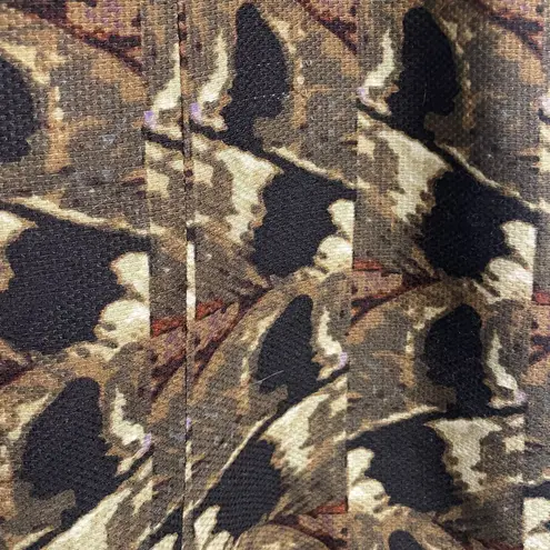 Etcetera Size 8 Womens Wool Silk Blend Printed Skirt Mini Business Casual Luxe