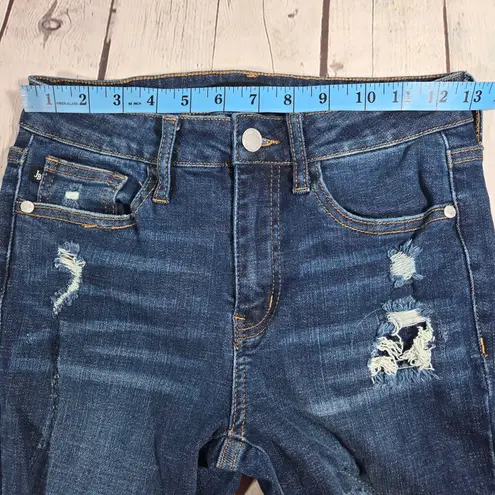Judy Blue Denim Patch Jean Distressed Skinny Fit 3/26