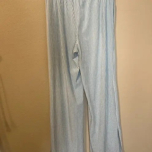 Colsie Light Blue Velour Ribbed Pants Size M