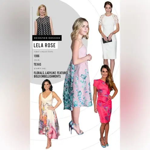 Stunning Lela Rose Designer Abstract Pattern Silk Lined Brocade Midi Dress 8 Green