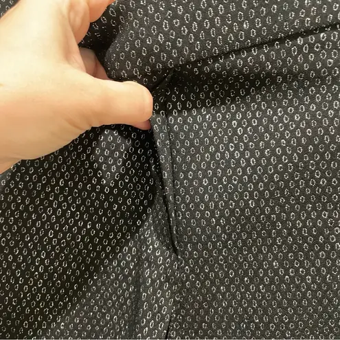 Jules & Leopold Textured Slim Legging Pants Black Silver Women’s Size Medium