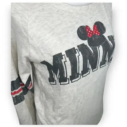 Disney  Parks Minnie Mouse Varsity Vintage Style Sweatshirt Size S