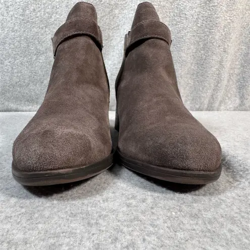 Naturalizer Drewe Women's Taupe Buckle Booties Size 10M Brown Leather