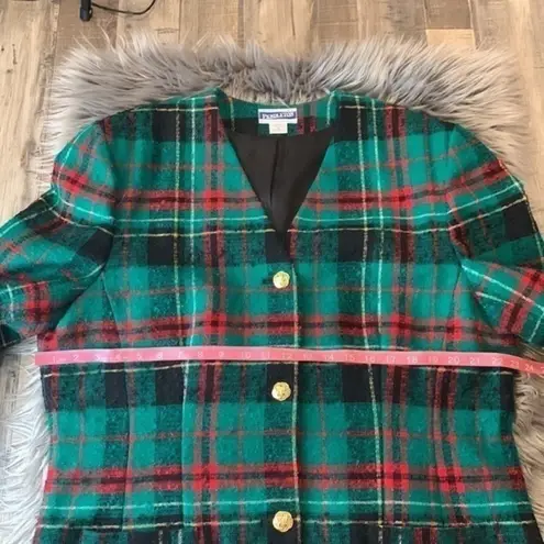 Pendleton Vintage wool tartan plaid jacket blazer size 20 tall 80’s/90’s Y2K