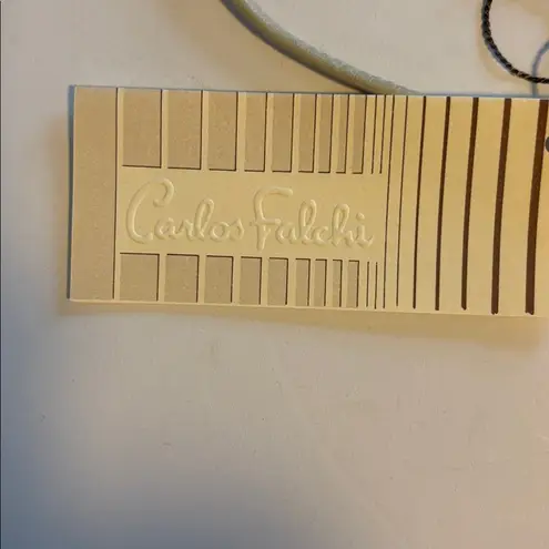 CARLOS FALCHI CREAM AND GOLD ANIMAL SKIN CROSSBODY ONE OF A KIND AND VINTAGE