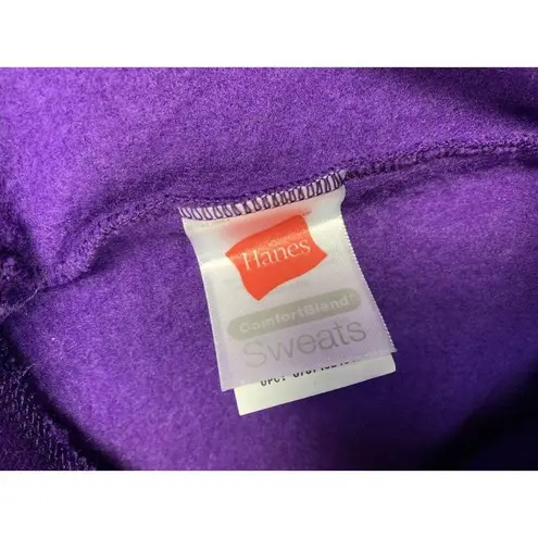 Hanes NWOT  Large Comfort Blend Sweatpants Pull On Elastic Waist Womens Purple