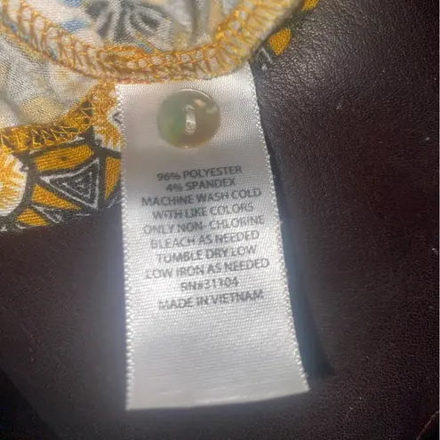 🏷️🏷️EUC Large NEW DIRECTIONS MULTI COLORED PATTERNED CROPPED JUMPSUIT PANTSUIT