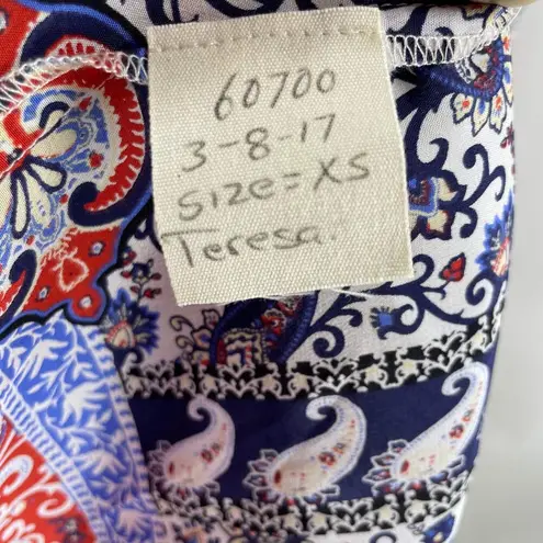 L'Agence Teresa Boho Babushka Floral Paisley Print Maxi Dress XS