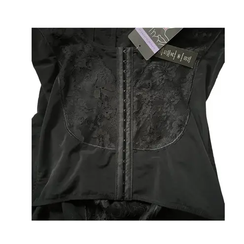 Supplim NWT Body Shaper Waist Cincher Underbust Corset Bodysuit Shapewear 4XL Black Size 4X