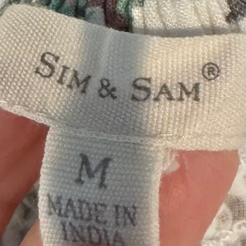 Sim & Sam Tropical Rayon Challis Maxi Dress. Size Medium