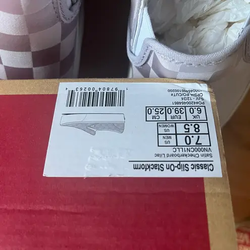 Vans  Classic Slip-On Stackform Checkerboard Shoe Women 8.5 US - Image 7