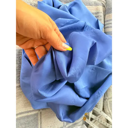 August Silk Dress Sleeveless Sheath Career Office Periwinkle Blue Size 4