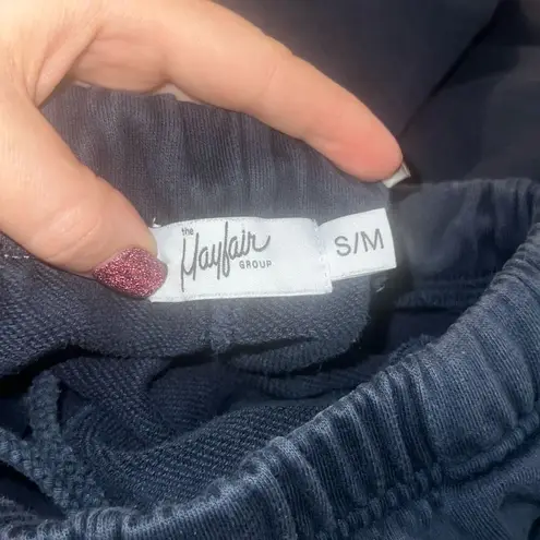 ✨The Mayfair Group It Costs Zero Dollars Graphic S/M Sweatpants✨ Blue