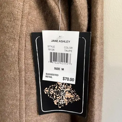 Jane Ashley NWT  medium brown sweater