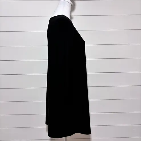 SYMPLI GO TO TUNIC RAIN DROP BLACK CUT OUT SIZE 6