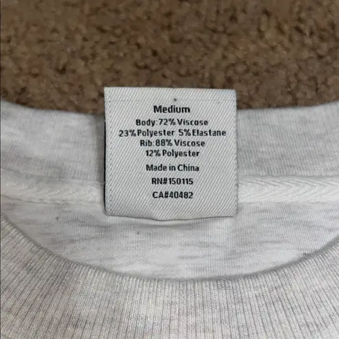 Varley Double Soft Maple Cinch Waist Short Sleeve Athleisure Dress Ivory Marl M