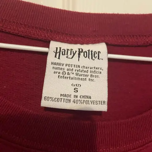 Harry Potter  Sweater Medium Adult Red Pullover Sequin Stretch Movie Womens Small