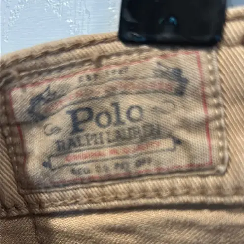 Polo by Ralph Lauren Skinny Tan Jeans Sleek Fit Size 25