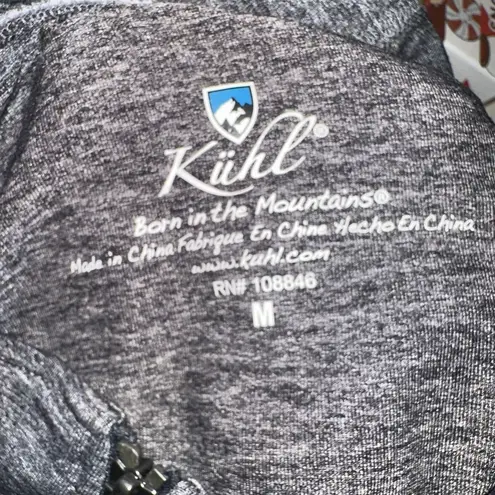 Kuhl Hoodie Womens Medium Gray Mova Hoody GORP Technical Thumb Holster