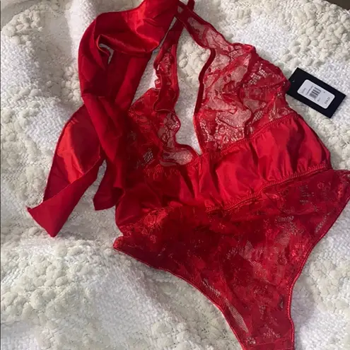 Frederick's of Hollywood Elodie Satin Bow-Tie Teddy
X90-2402