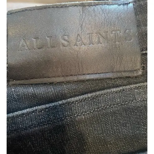 All Saints MAST low rise Skinny Fit Dk gray jeans, size 27, B80, $24