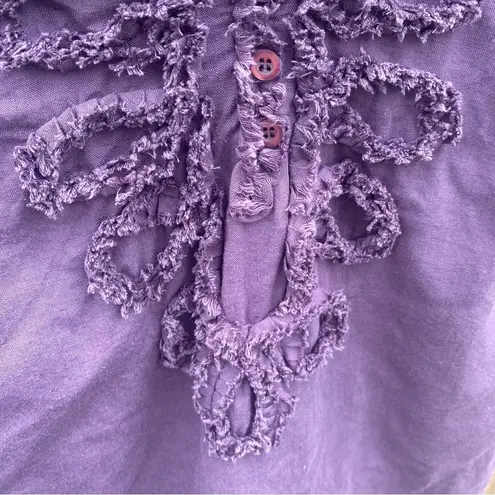 Boden USA Boden Linen Blend size 4 Tunic Mini Dress in Eggplant Purple