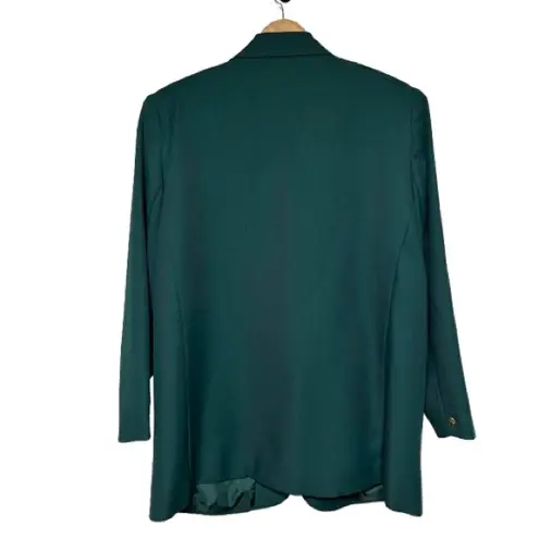 Vintage Classic Collection Plus Size Green Long Length Blazer Jacket Size 16W
