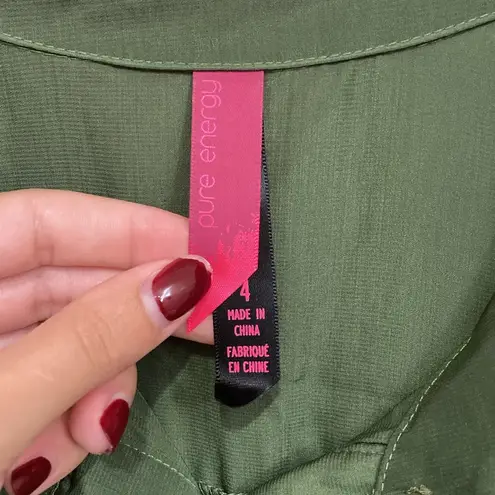 Pure Energy Green Utilitarian Dress