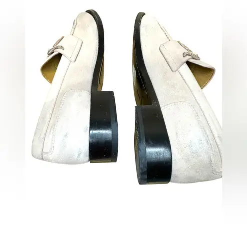 RENE CAOVILLA MORGANA CRYSTAL snake LOAFER suede pink 39 Size 8.5