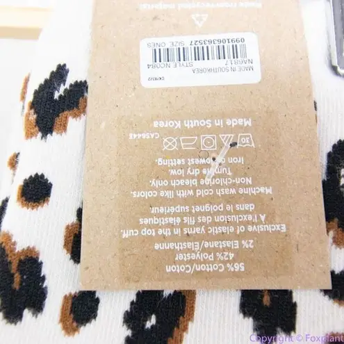 Madewell Four pairs: NEW  Animal Trouser Socks, antique cream, one size fits all‎