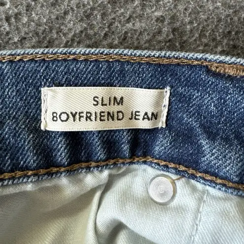 J. Crew Blue Denim Slim Boyfriend Fit Jeans Womens Mid