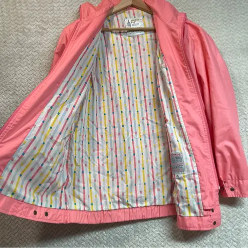London Fog Vintage Pink All Weather 80s Zip-up Jacket Barbiecore Glam