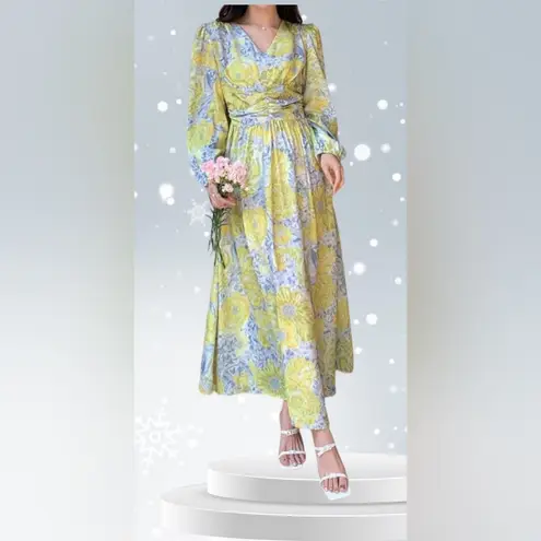 Dazy baby pink floral cami dress💗 Yellow Size M