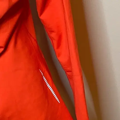 Baleaf Women's Basic Compression Mock-Neck Long Sleeved Orange Shirt Size Large