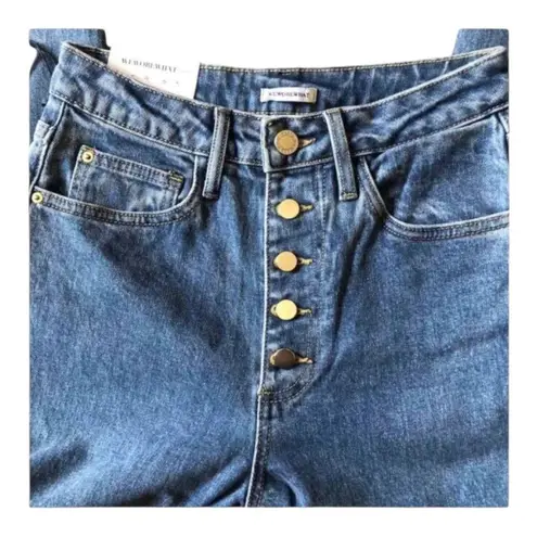 We Wore What NWT The Danielle High Rise Straight Jean in Spring St Hole, 25