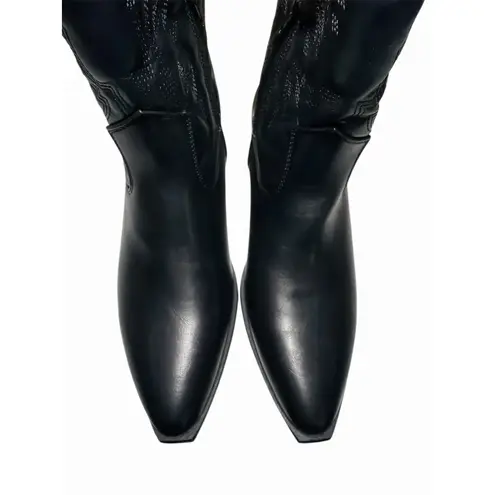 Portland Boot Company Size 10 Olympia Womens Black Cowgirl Western Boots Wide Ca