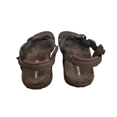 Merrell  Trail Bracken Brown Leather Sandals. Size 8.