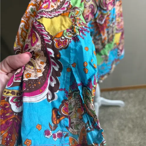 Saint Tropez West Multicolor Paisley Tunic size 1x