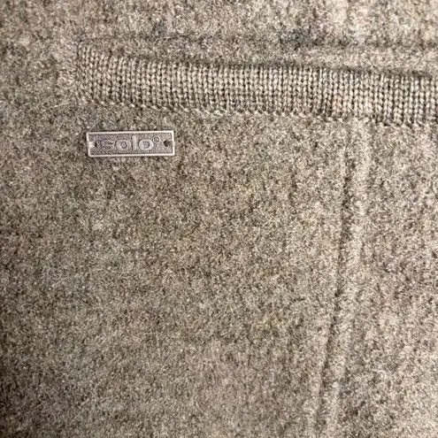 Solo 100% Wool Trachten Jacket Blazer Austrian Folk Loden Horn Buttons Size 10 Brown