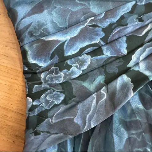 THEIA blue Pleated A Line Gown NEW Size 6