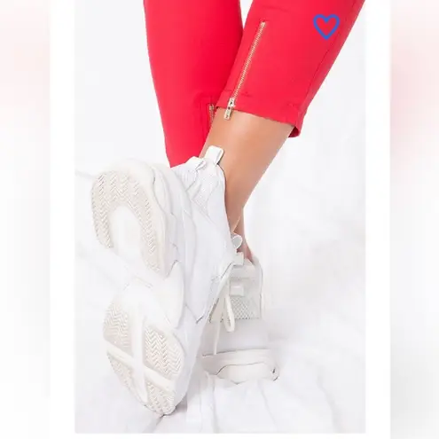 superdown NWT  Maisie Zip Back‎ Skinny Pants Red Size SMALL thumbnail 3
