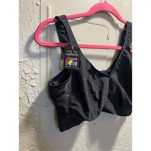 Bali Black Cool Comfort Fabric Bra Woman’s Size 3XL NEW