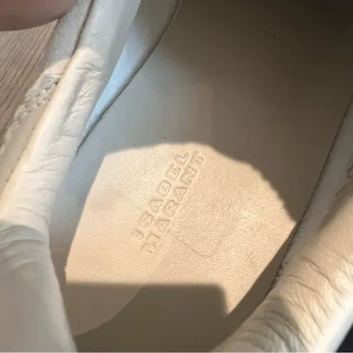 Isabel Marant Beth Low Top Suede Sneakers in Ecru Size 9