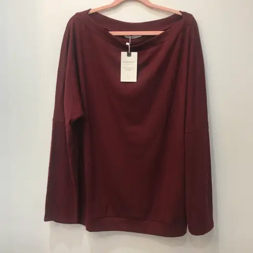 NWT woman’s plus size maroon sweatshirt blouse sz 2XL Red